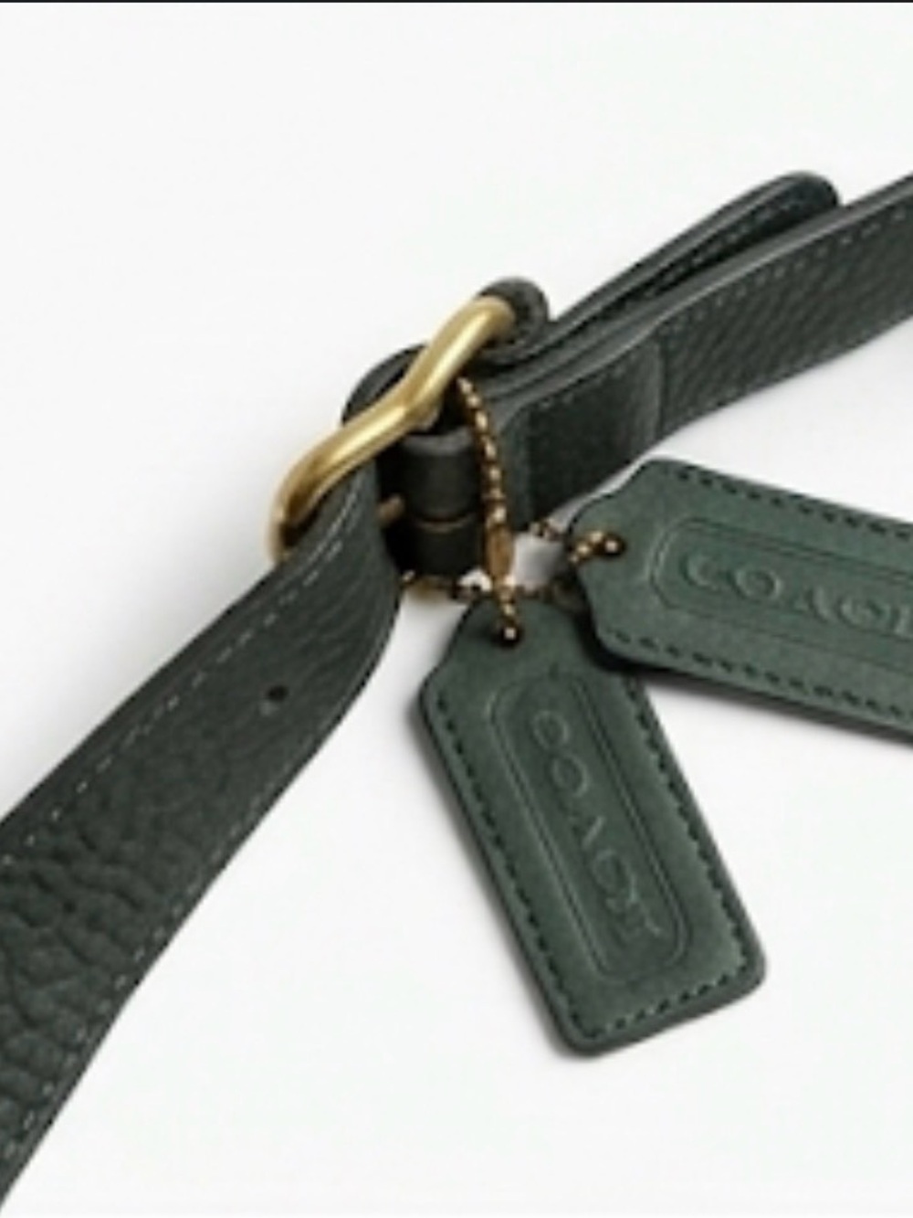 Vintage Coach 845 Nubuck Leather Shoulder Bag Crossbody Green - Picture 6 of 10